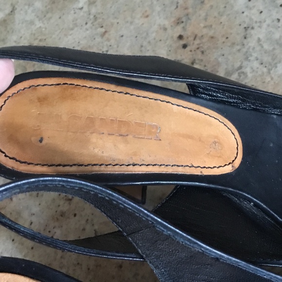 Jil Sander Slingback Platform Open Toe Heels - Picture 9 of 16